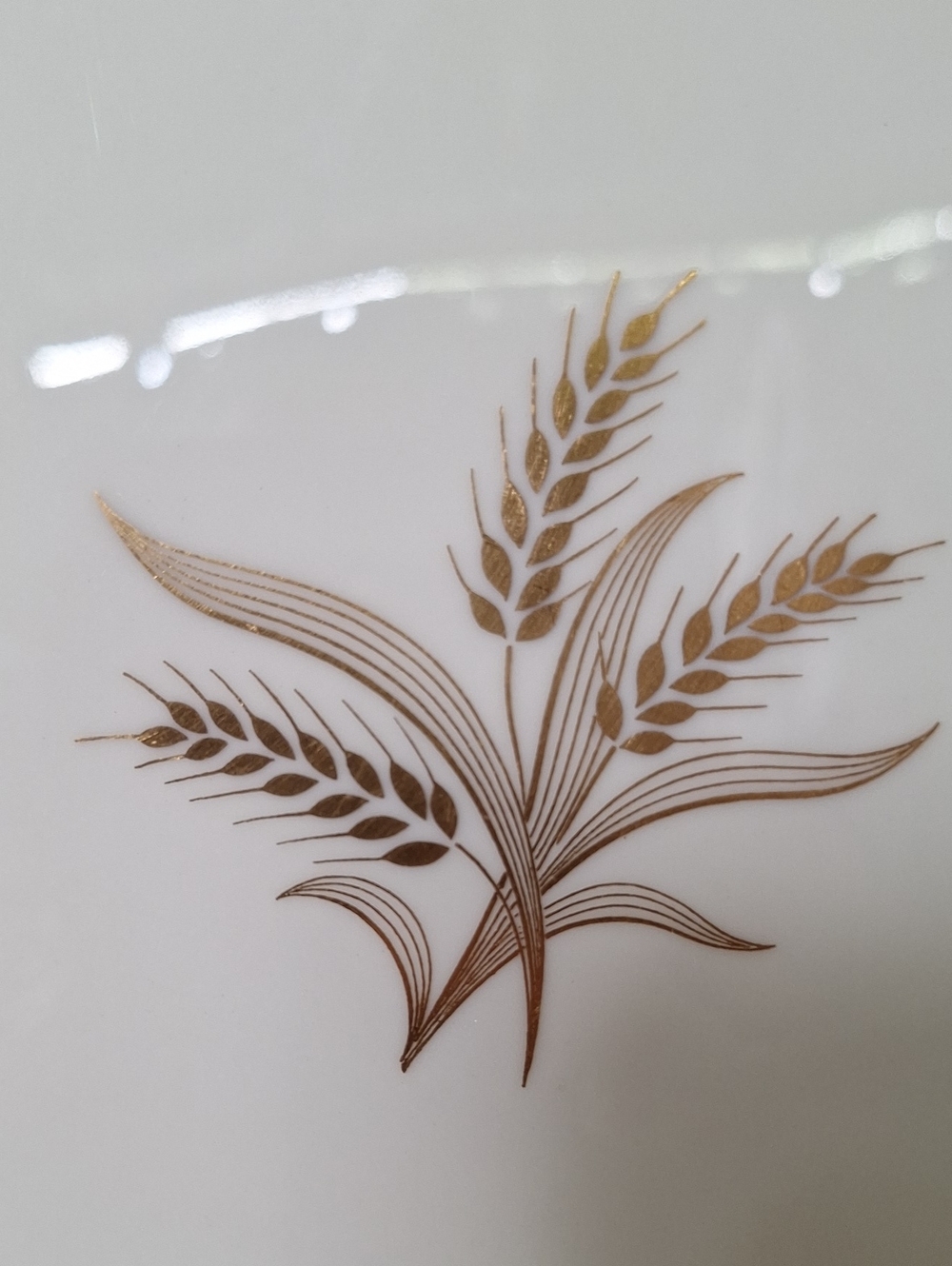Vintage Lenox China Dinnerplate Wheat pattern Gold Color Rim (R-442)Discontinued - Picture 3 of 7